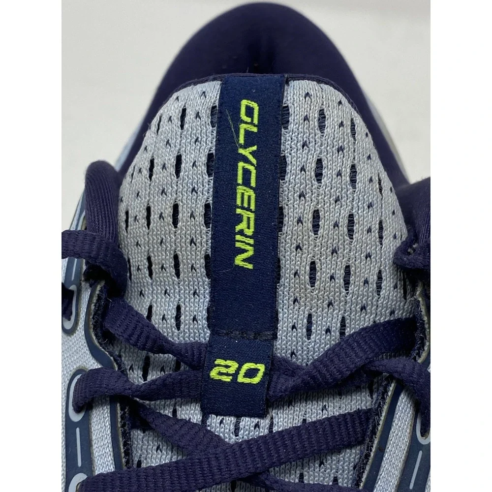 Brooks Glycerin 20 Mens Running Shoes Blue Grey Yellow 1203691B416 Size 11